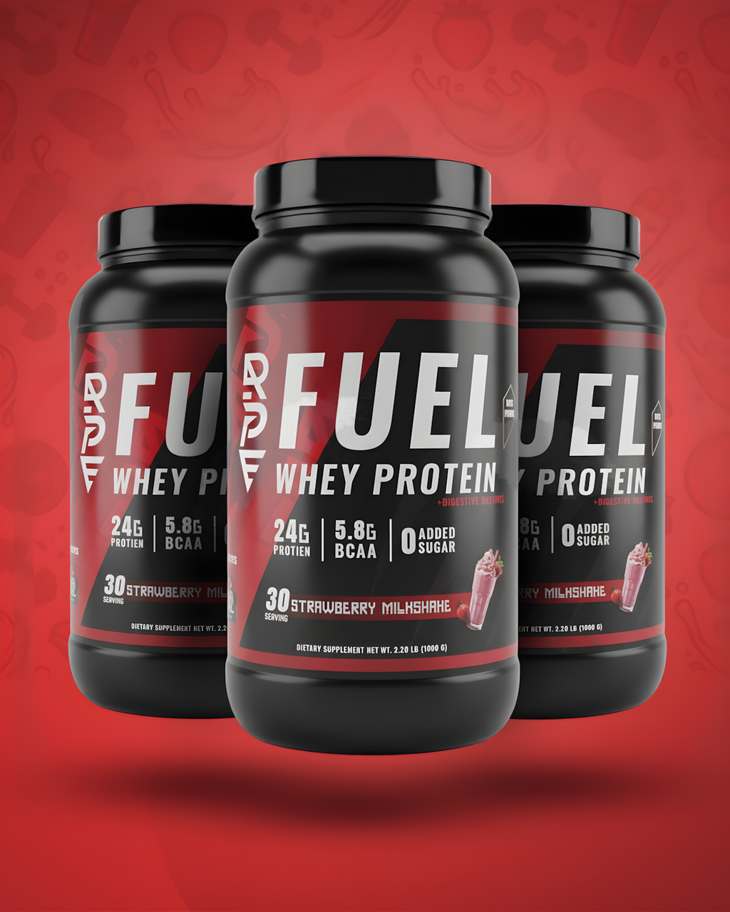 FUEL WHEY PROTEIN - STRAWBERRY