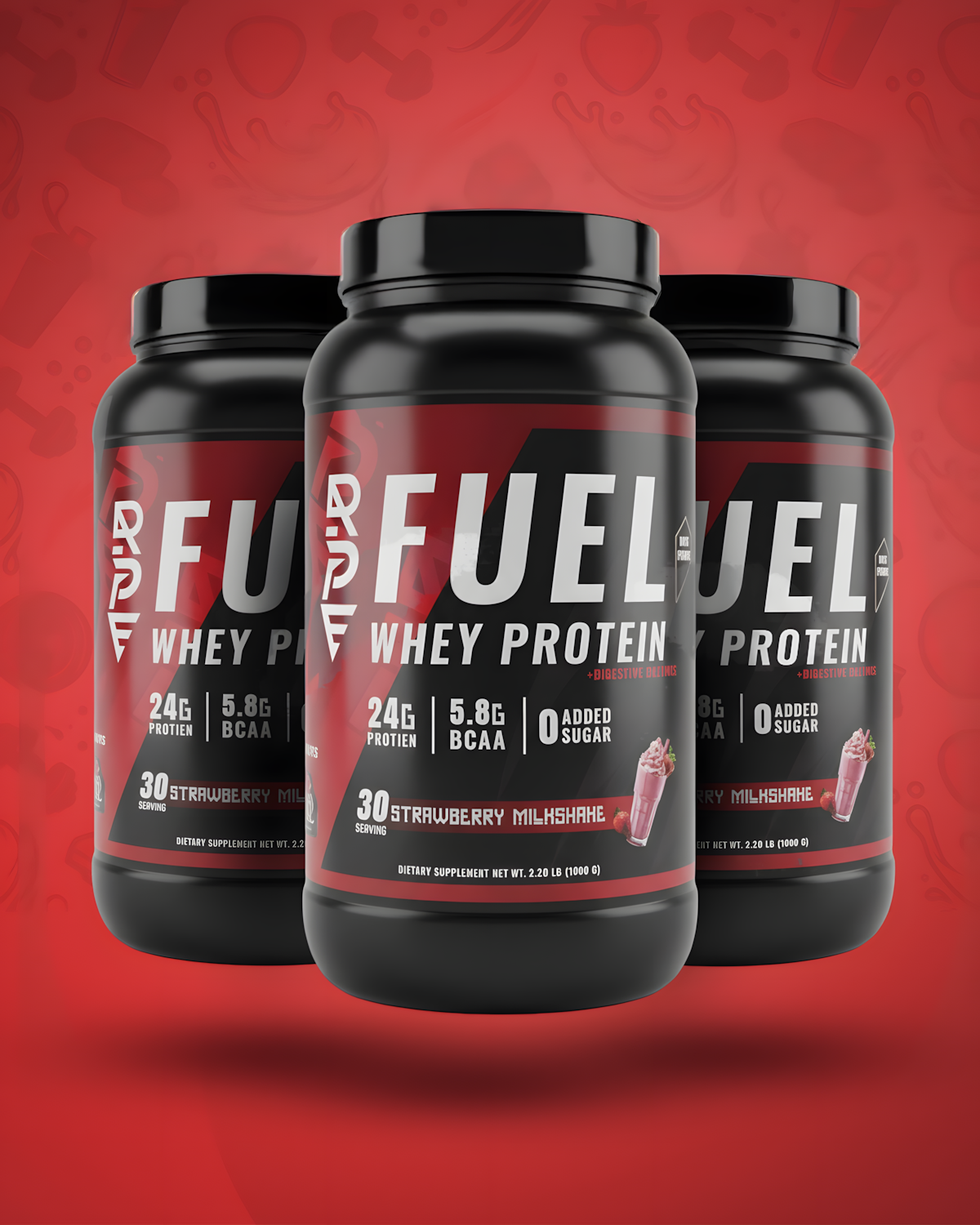 FUEL WHEY PROTEIN - STRAWBERRY